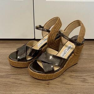 Jimmy Choo Dellena Wedge Sandals